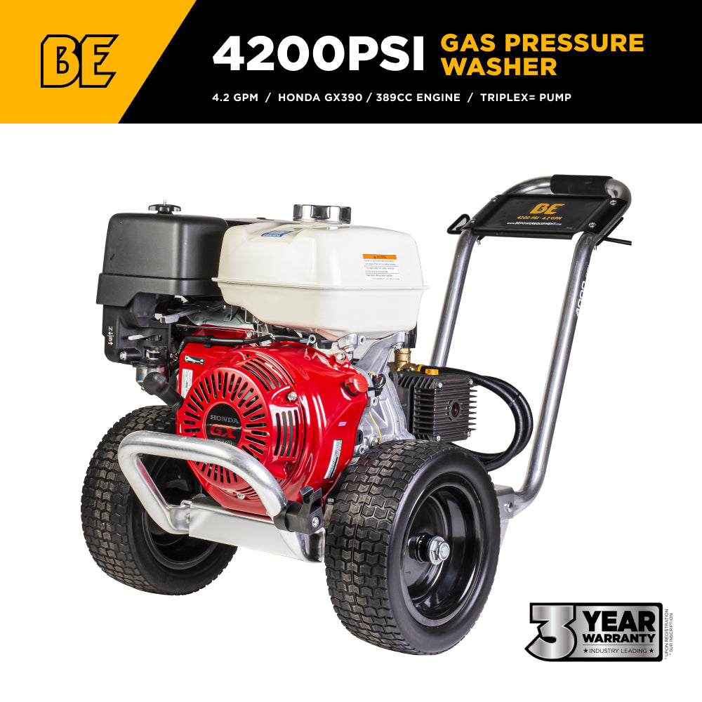 4,200 PSI 4.2 GPM Cold Water Gas Pressure Washer - B4213HACS