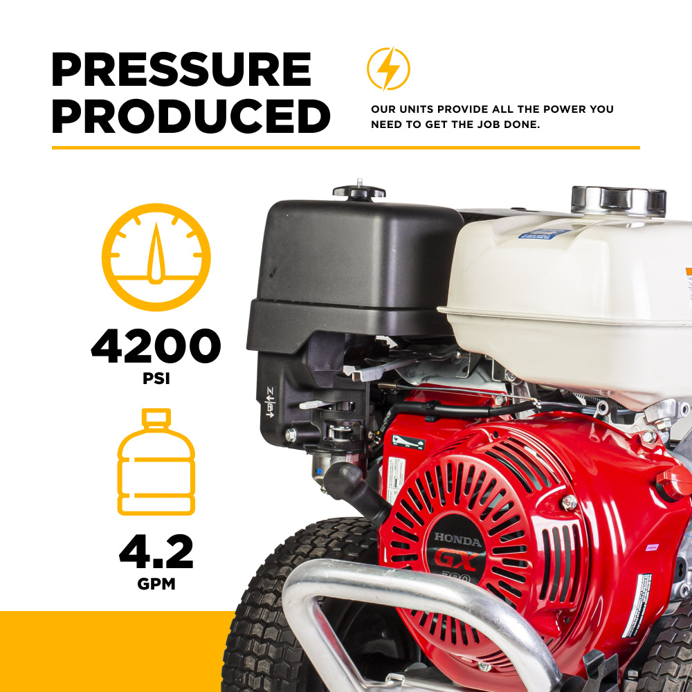 4,200 PSI 4.2 GPM Cold Water Gas Pressure Washer - B4213HACS