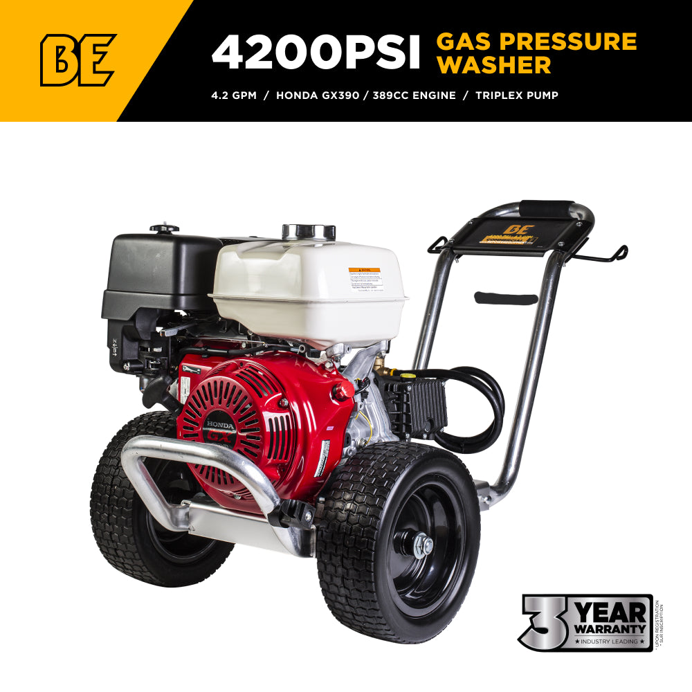 4,200 PSI 4.2 GPM Cold Water Gas Pressure Washer - B4213HAGS