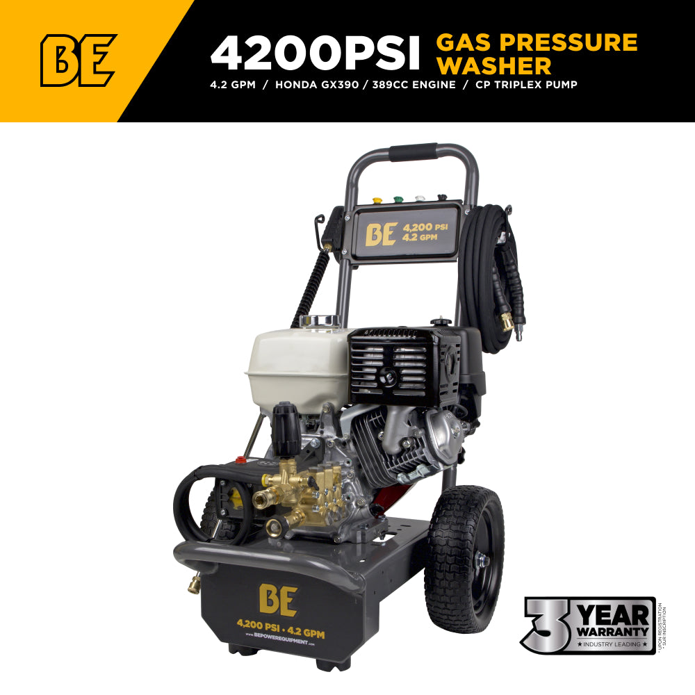 4,200 PSI 4.2 GPM Cold Water Gas Pressure Washer - B4213HAS