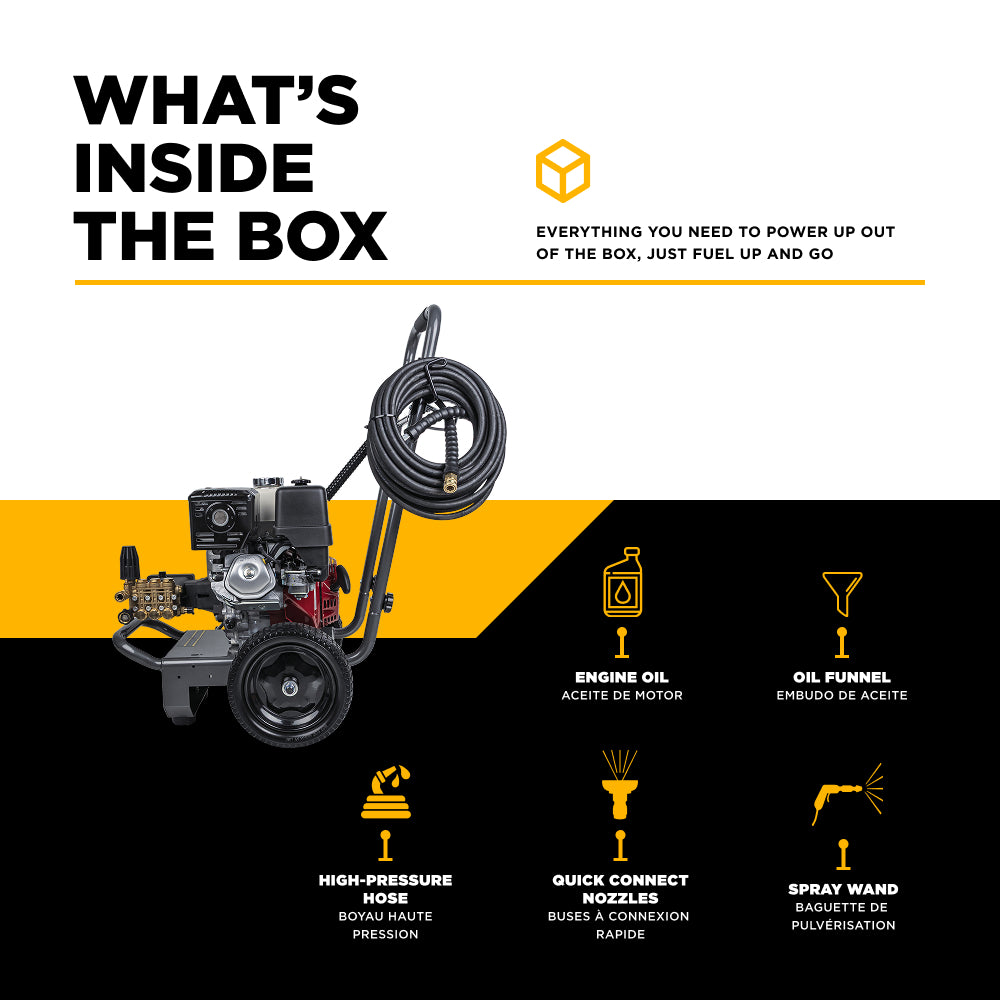 4,200 PSI 4.2 GPM Cold Water Gas Pressure Washer - B4213HA