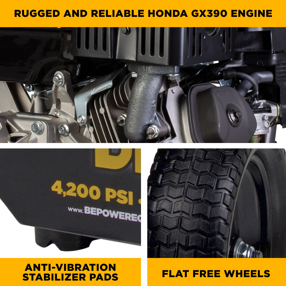 4,200 PSI 4.2 GPM Cold Water Gas Pressure Washer - B4213HESAS