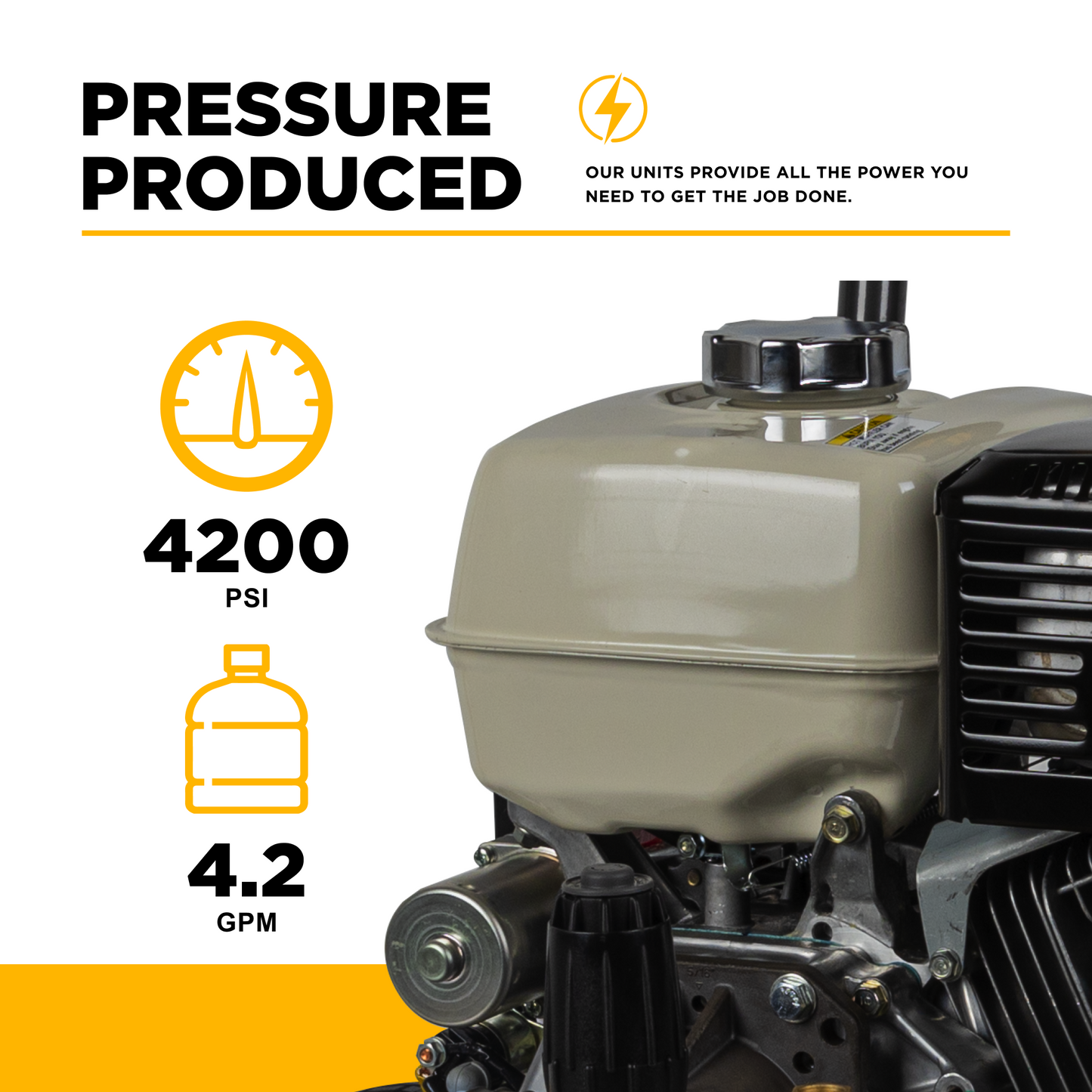 4,200 PSI 4.2 GPM Cold Water Gas Pressure Washer - B4213HESCS