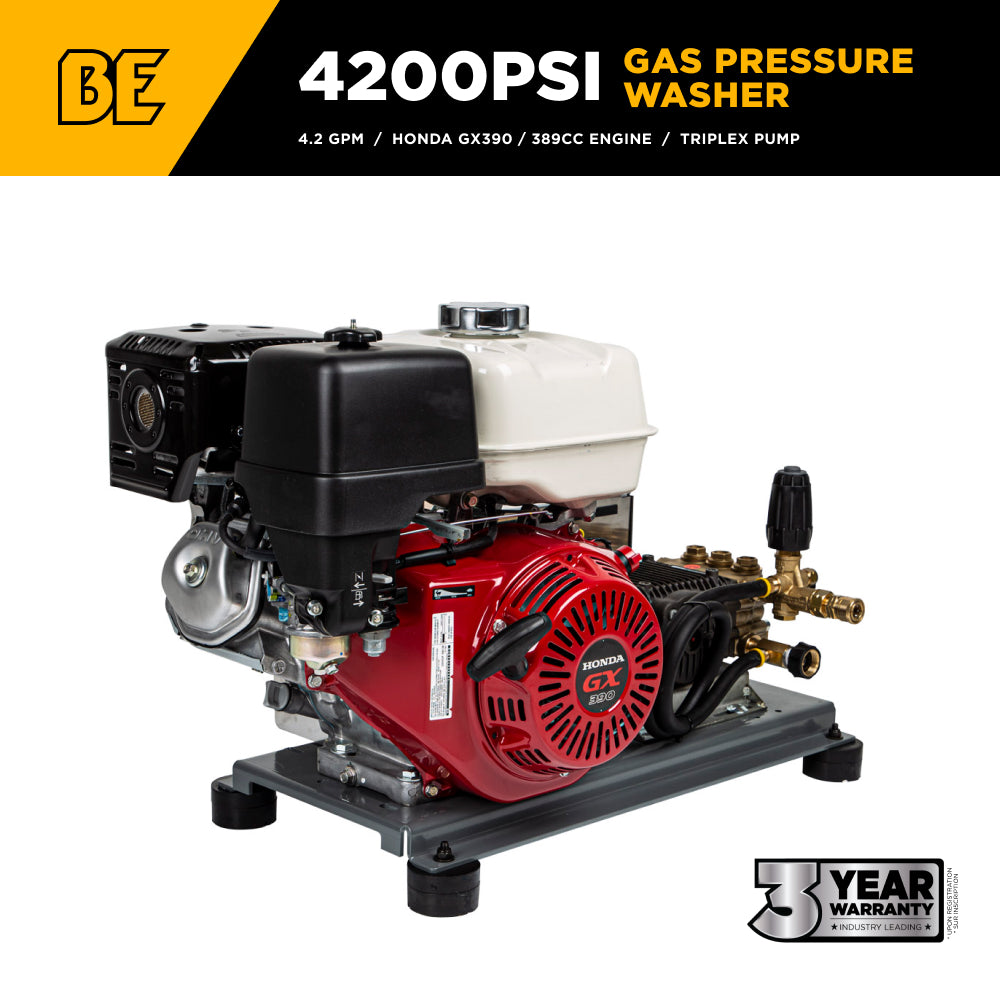 4,200 PSI 4.2 GPM Cold Water Gas Pressure Washer - B4213HETBGS