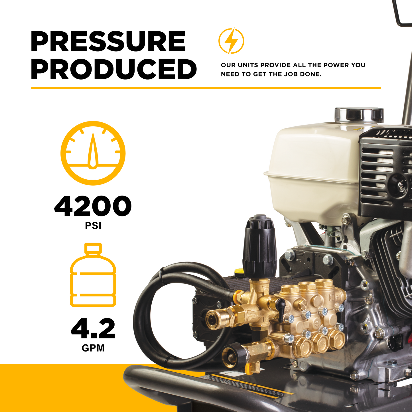 4,200 PSI 4.2 GPM Cold Water Gas Pressure Washer - B4213HGS