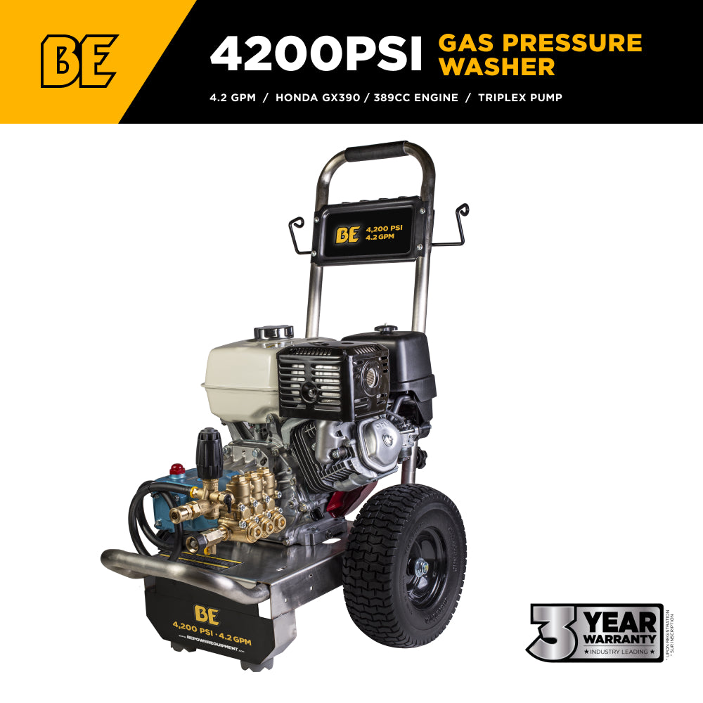 4,200 PSI 4.2 GPM Cold Water Gas Pressure Washer - B4213HSJ