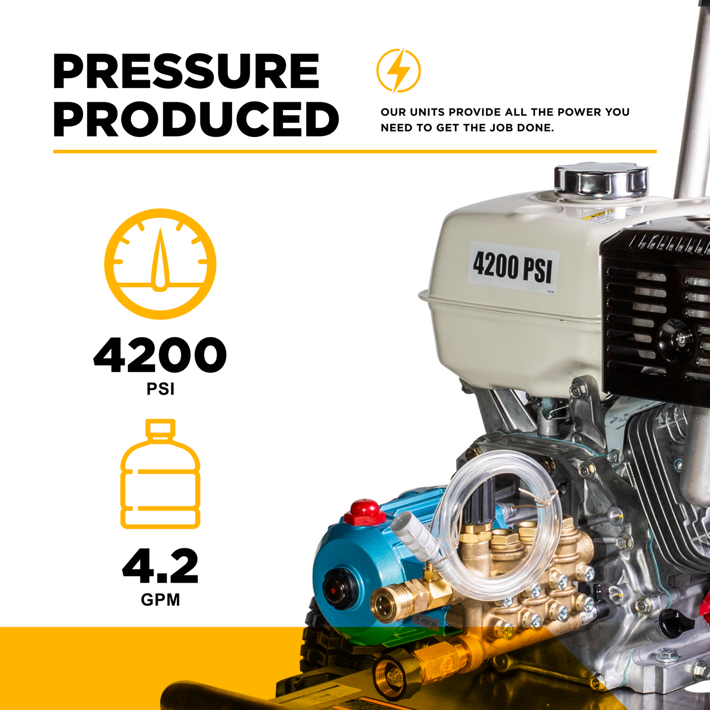 4,200 PSI 4.2 GPM Cold Water Gas Pressure Washer - B4213HSJ
