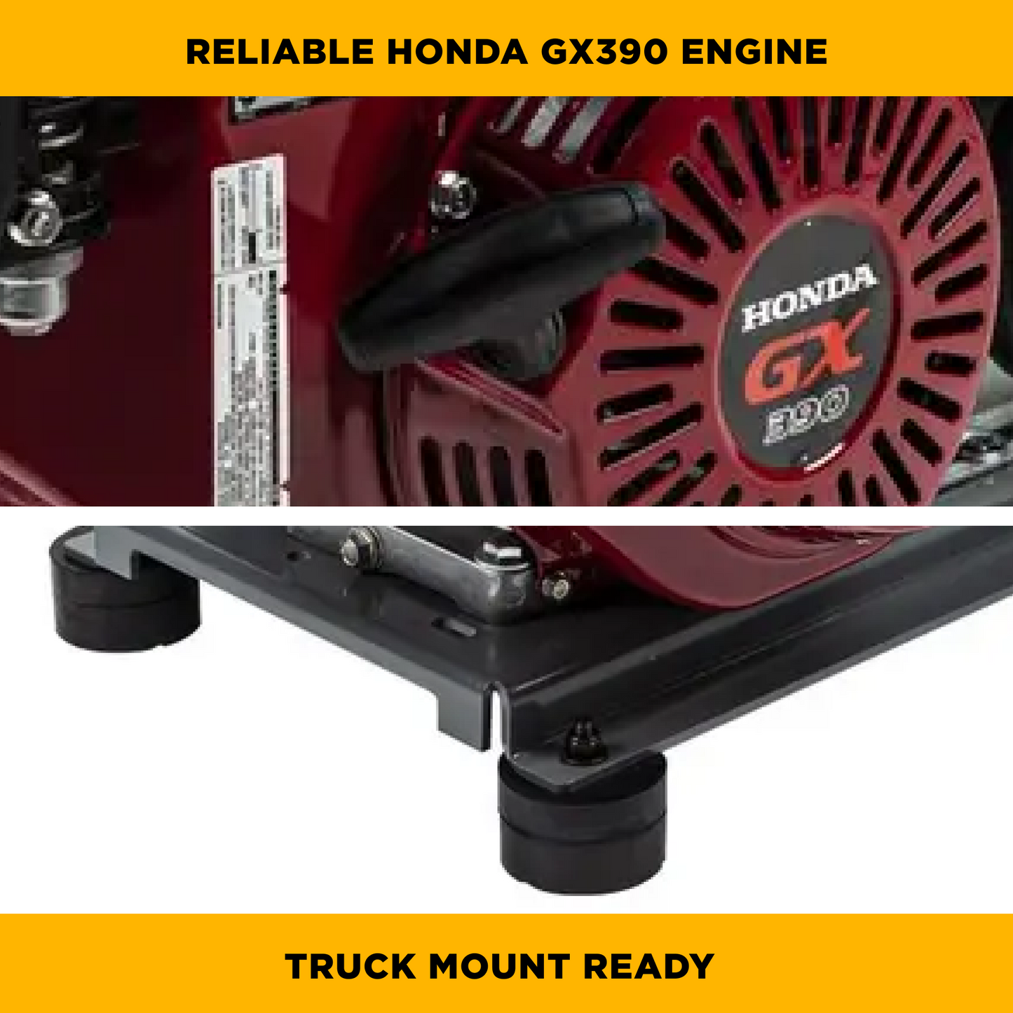 4,200 PSI 4.2 GPM Truck Mount Cold Water Gas Pressure Washer - B4213HTBGS