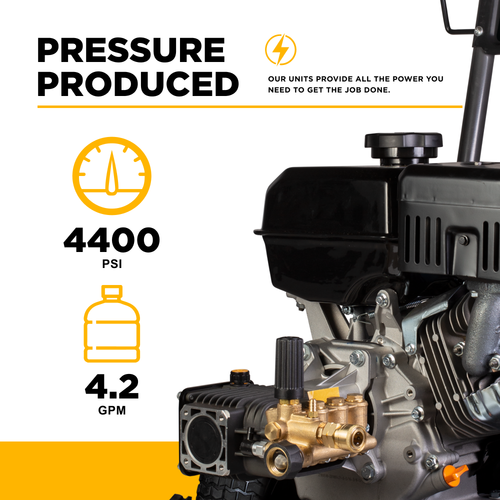 4,400 PSI 4.2 GPM Cold Water Gas Pressure Washer - B4415PA