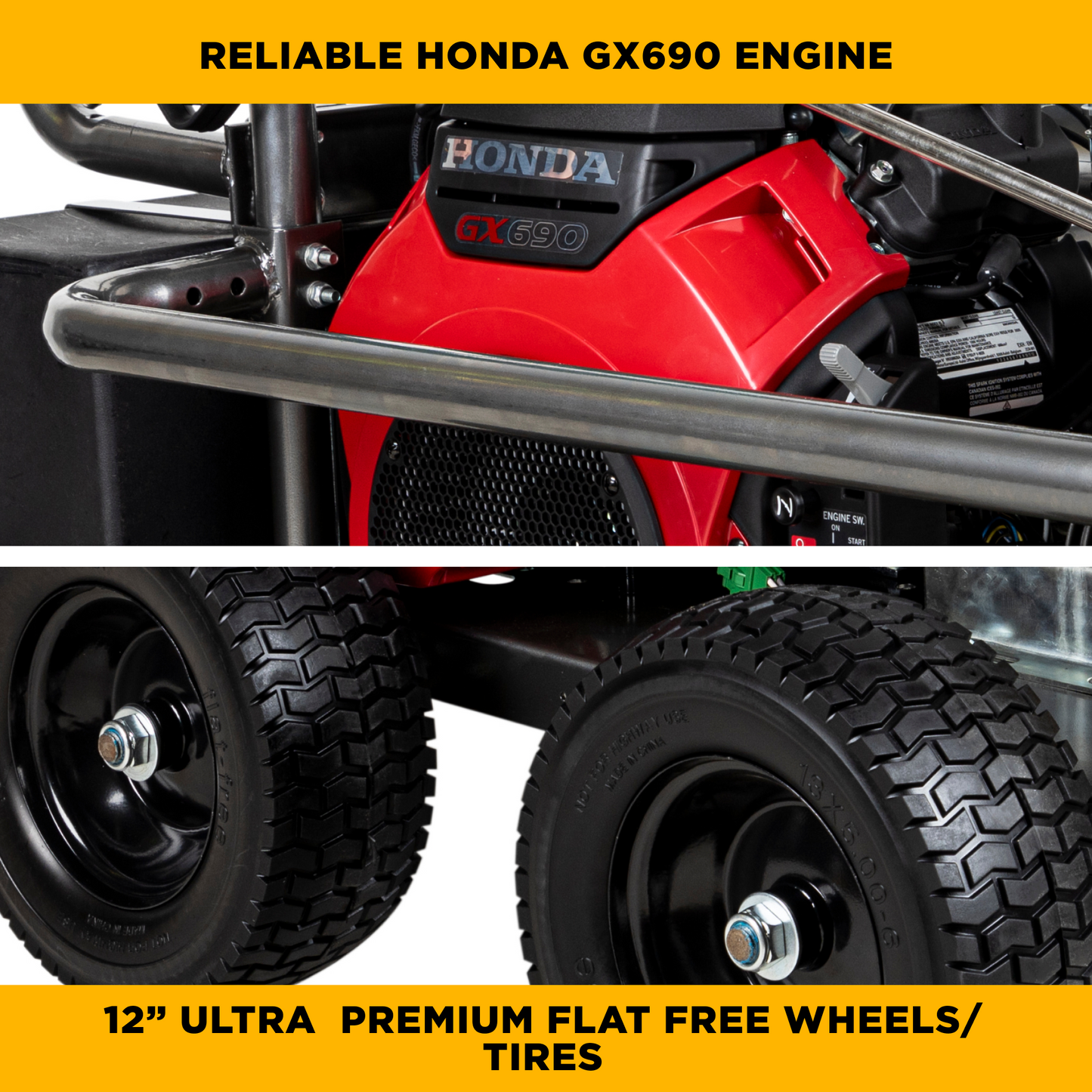 5,000 PSI 5.0 GPM Cold Water Gas Pressure Washer - PE-5024HWEBCOM