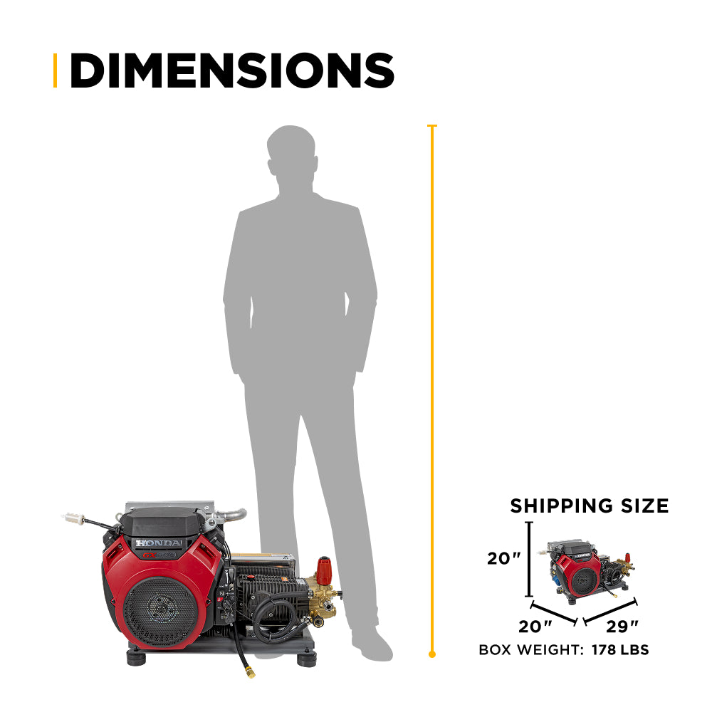 5,000 PSI 5.0 GPM Cold Water Gas Pressure Washer - B5024HETBAS