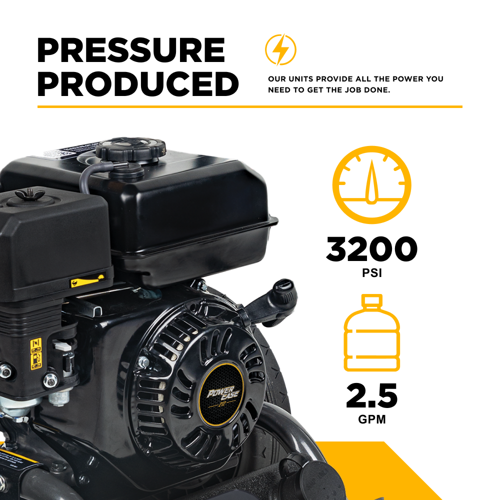 3,200 PSI 2.5 GPM Cold Water Gas Pressure Washer - BE327PX
