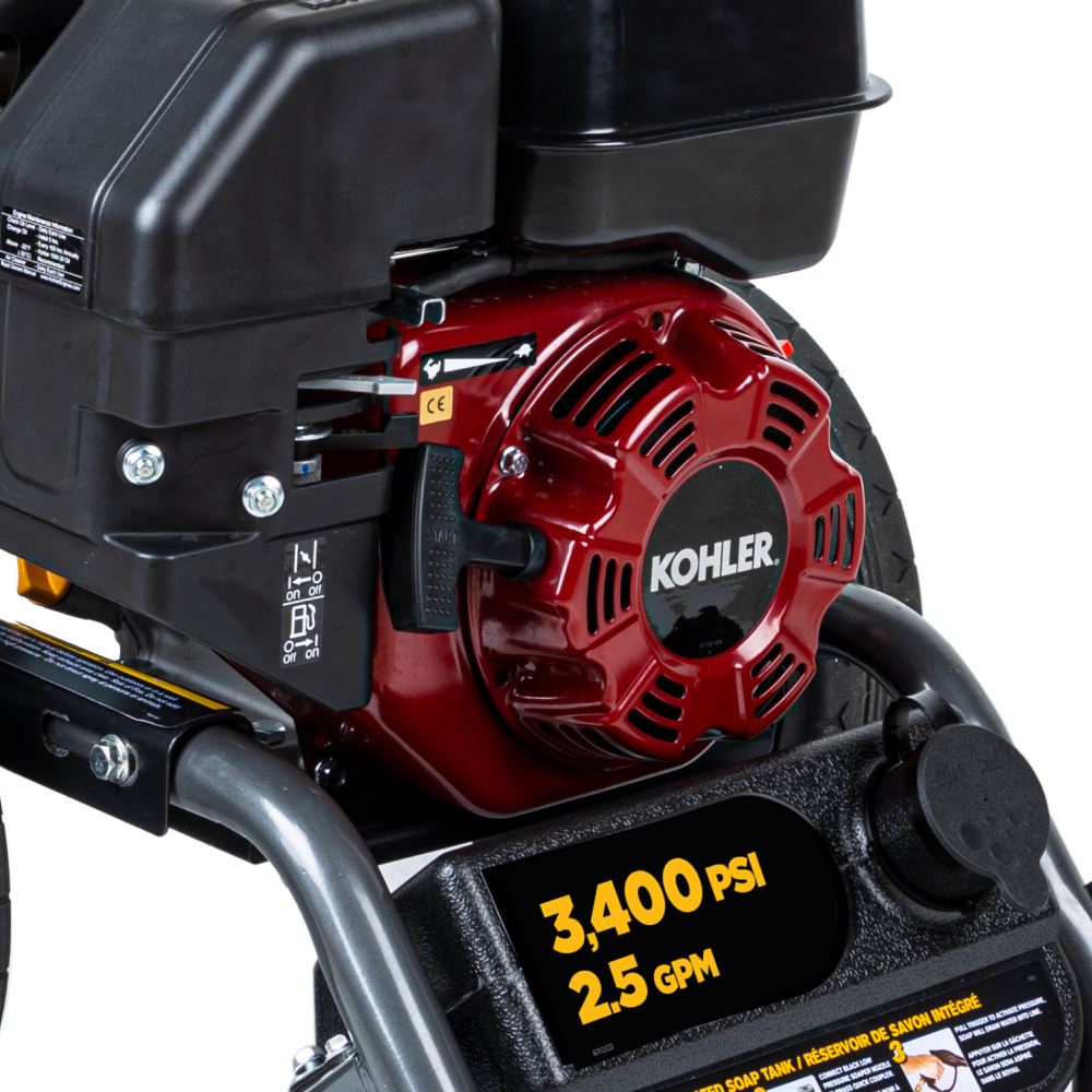 3,400 PSI 2.5 GPM Cold Water Gas Pressure Washer - BE3465KX