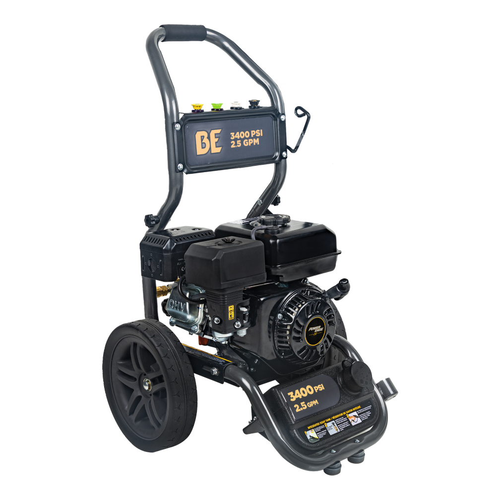 3,400 PSI 2.5 GPM Cold Water Gas Pressure Washer - BE3475PX