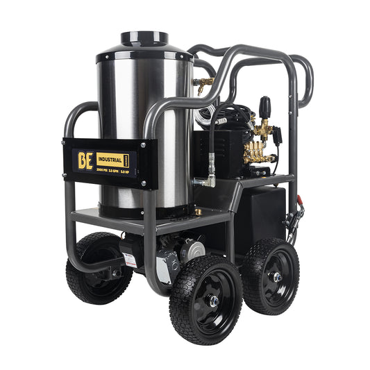 2,000 PSI - 3.5 GPM Hot Water Electric Pressure Washer with Triplex Pump - HW205EBA