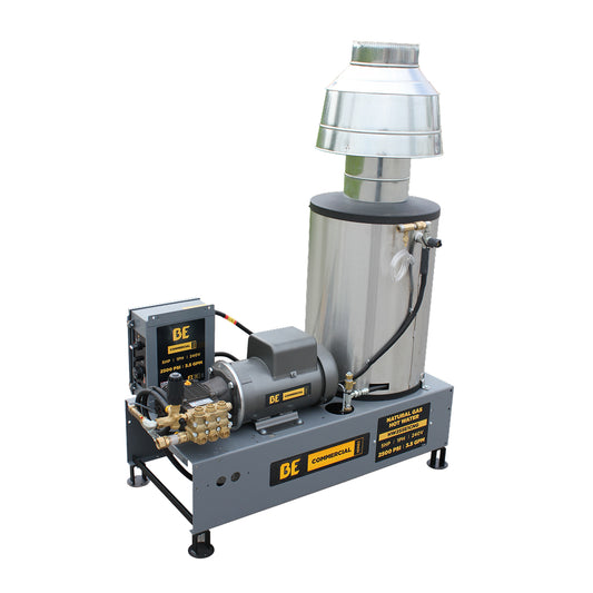 2,500 PSI 3.5 GPM 5.0 HP Electric Hot Water Pressure Washer with Baldor Motor and AR Triplex Pump - HW255E1CNG