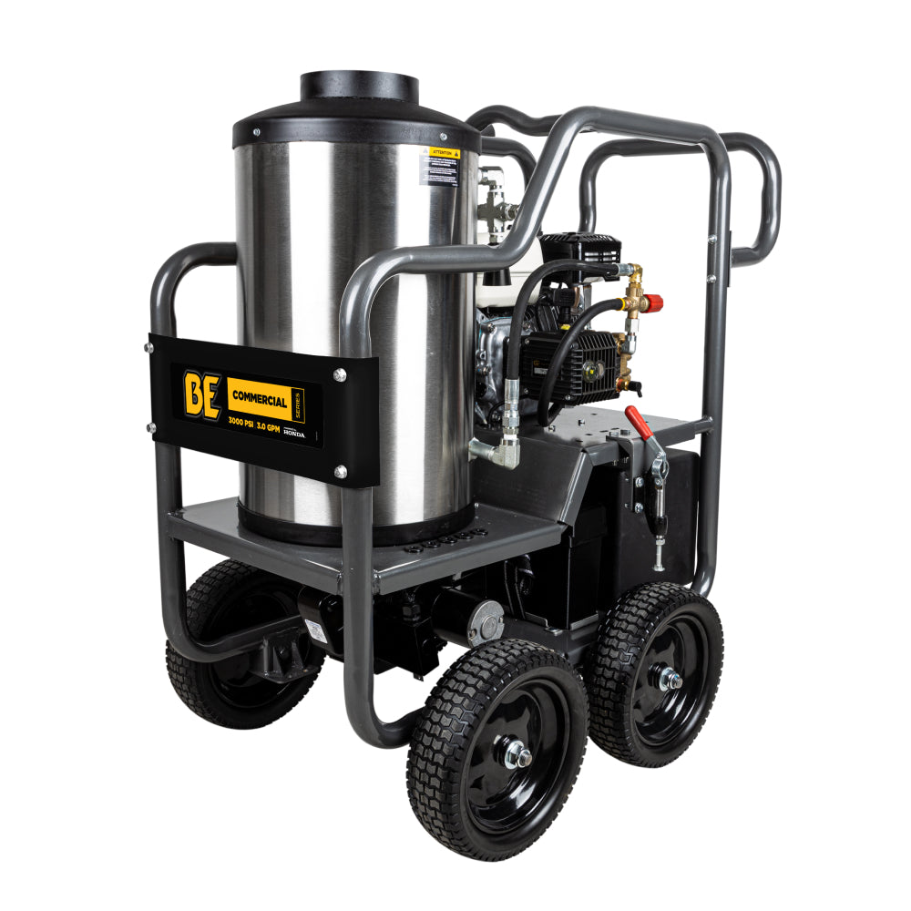 Nettoyeur haute pression à eau chaude de 2 700 PSI - 2,8 GPM avec moteur Honda GX200 et pompe General Triplex