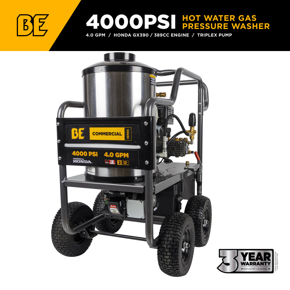 PW, CHAUD, 389CC, 4000PSI, 4GPM
