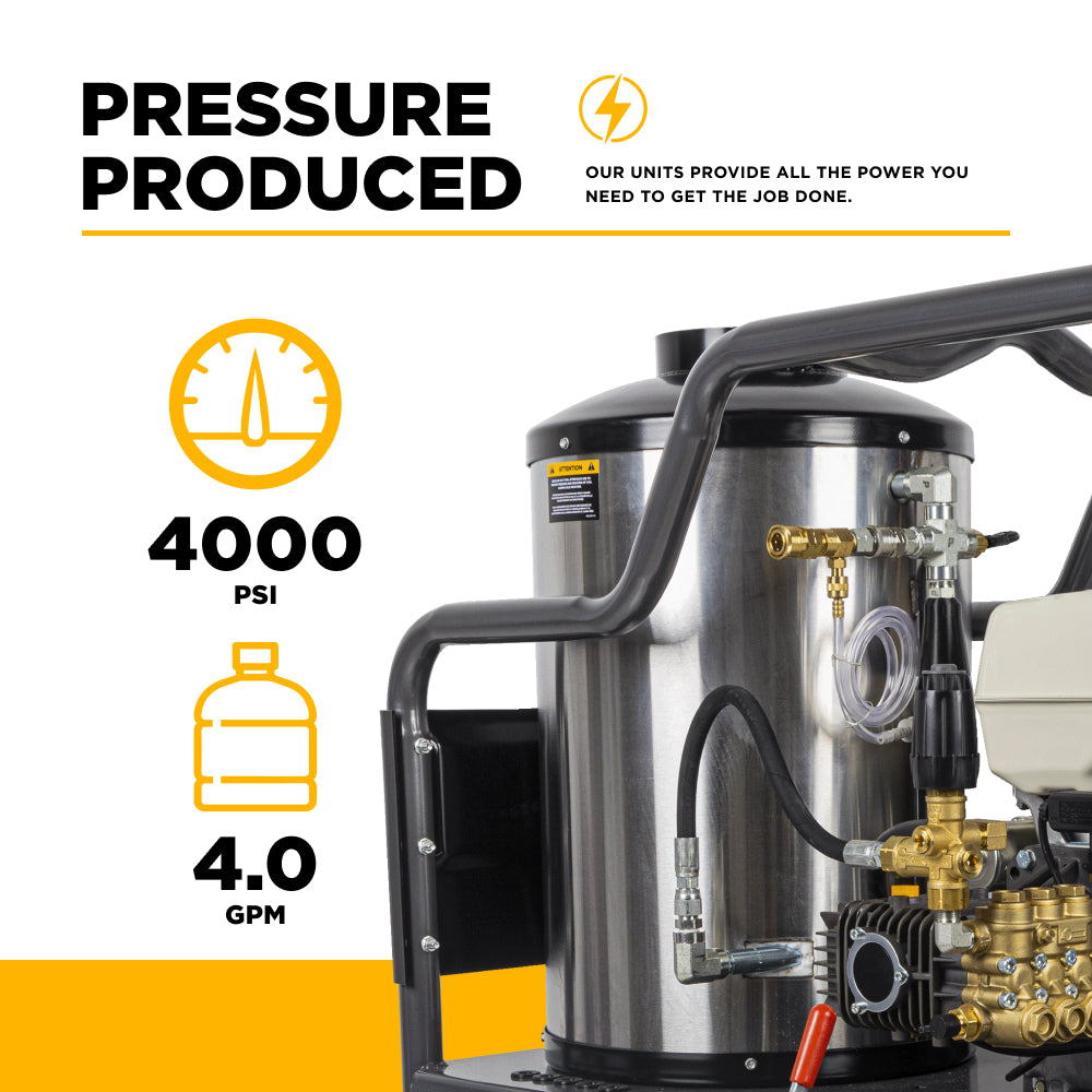 PW, CHAUD, 389CC, 4000PSI, 4GPM