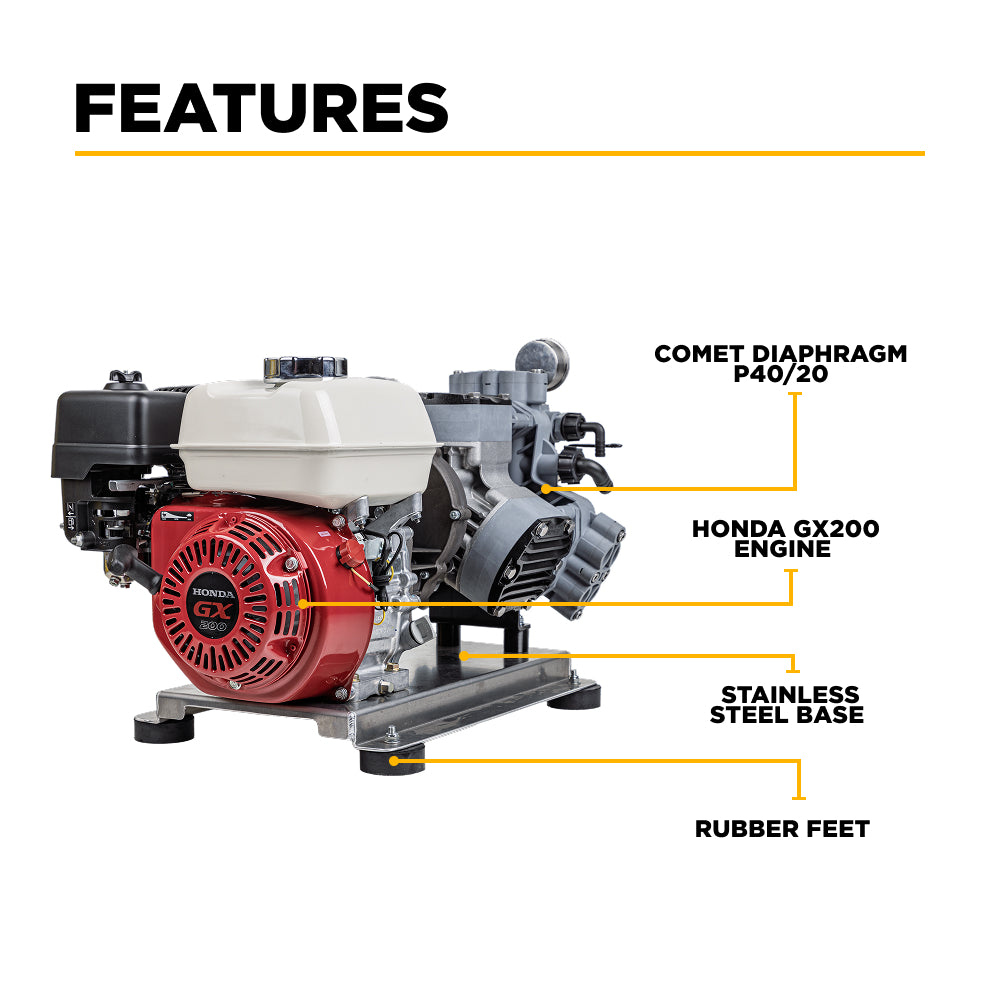 11.0 GPM - 300 PSI Gas Soft Wash Unit - SW1165HC2