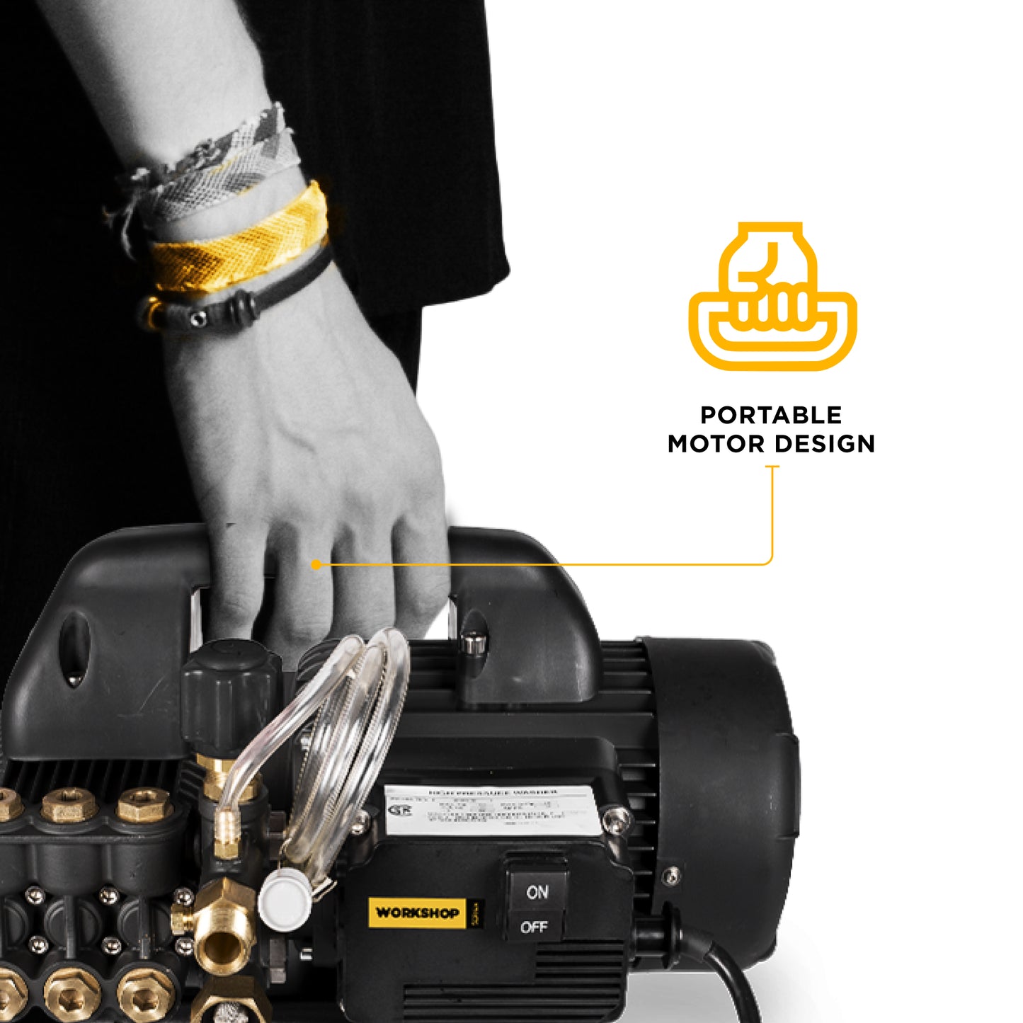 Nettoyeur haute pression électrique de 1 500 PSI - 1,6 GPM avec moteur Powerease et pompe Triplex