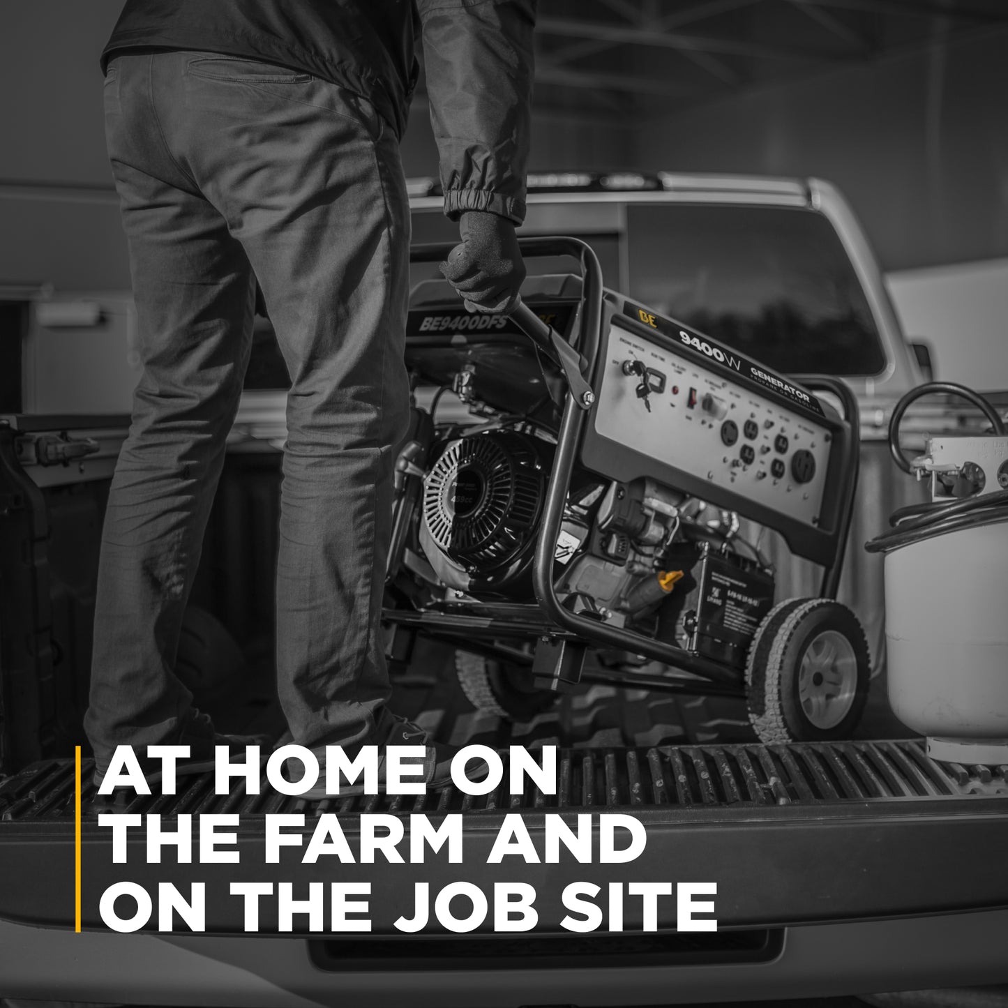 9,400 Watt Dual Fuel Electric Start Generator