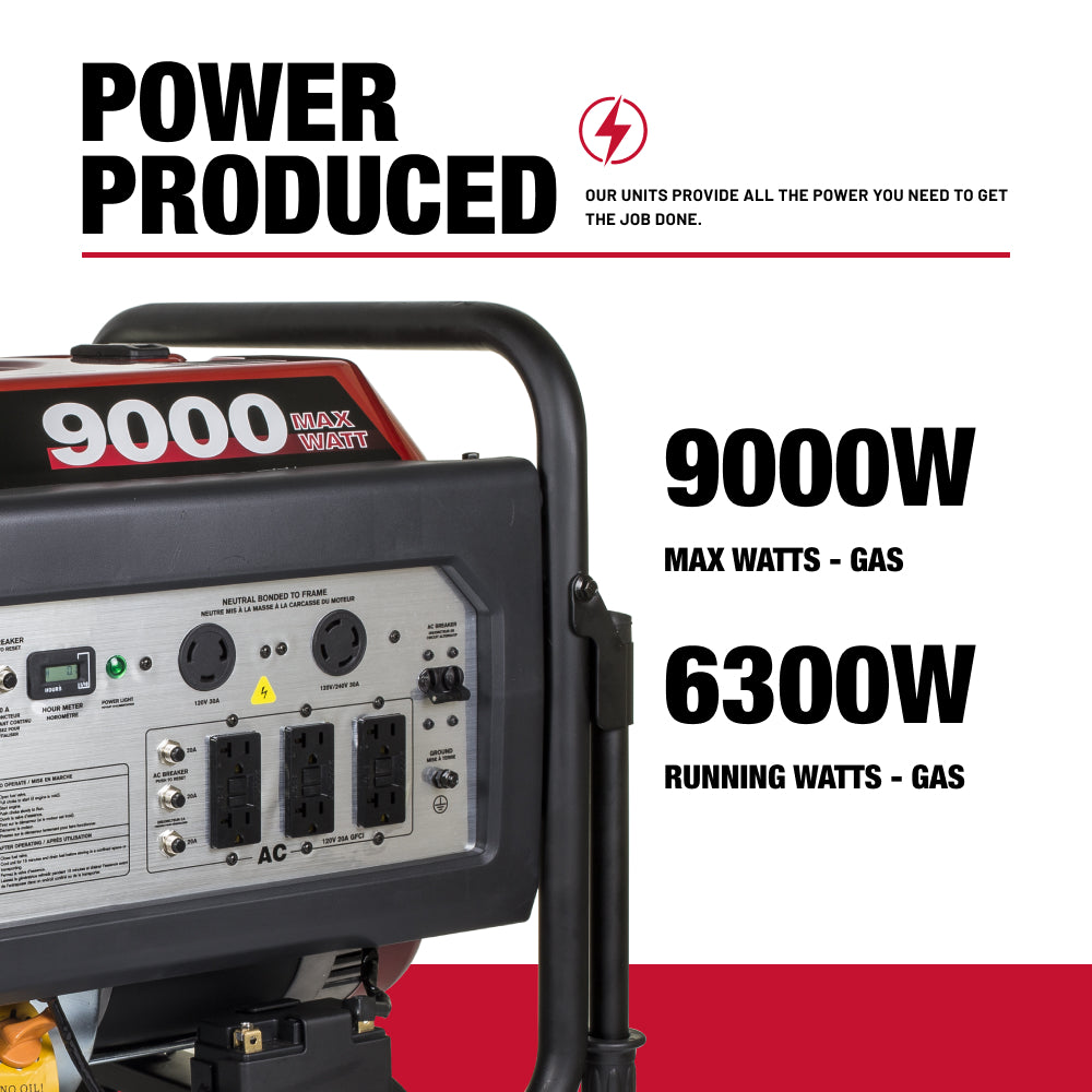 9,000W Gas Generator - C9000ER
