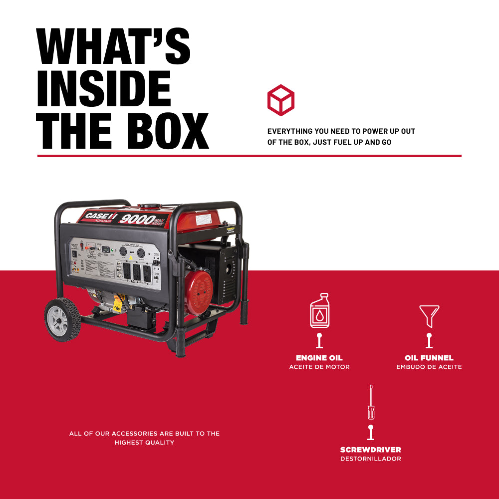 9,000W Gas Generator - C9000ER