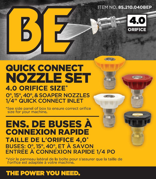 Buses de pulvérisation à connexion rapide 40