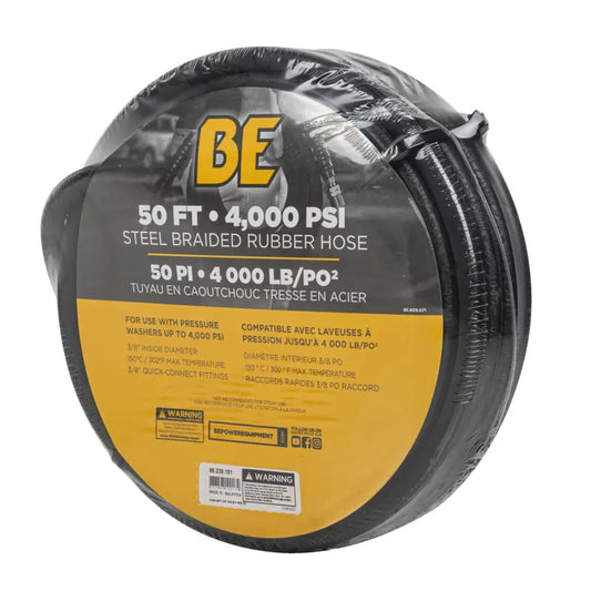 50ft 4000 PSI 3/8" Rubber Hose