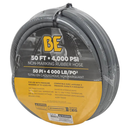 50ft 4000 PSI 3/8" Non Marking Rubber Hose