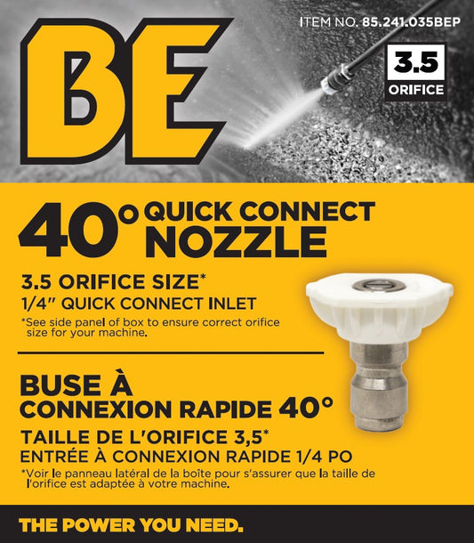 NOZZLE, Q/C 40 DEG-035 PKG