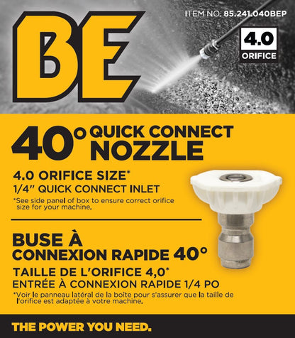 NOZZLE, Q/C 40 DEG-040 PKG