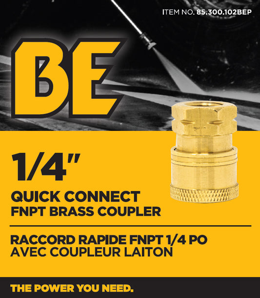 COUPLEUR, 1/4" QC FNPT PKG