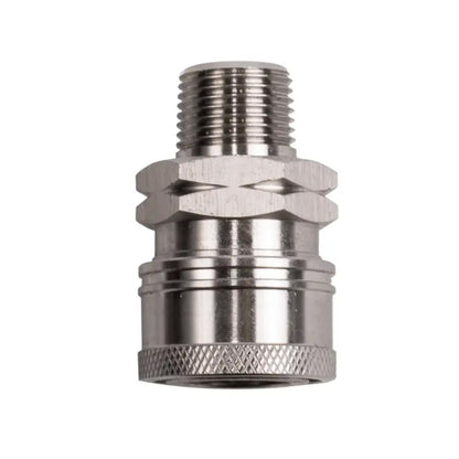 COUPLEUR; 3/8"QCx3/8"MNPT, SS, EN BOÎTE