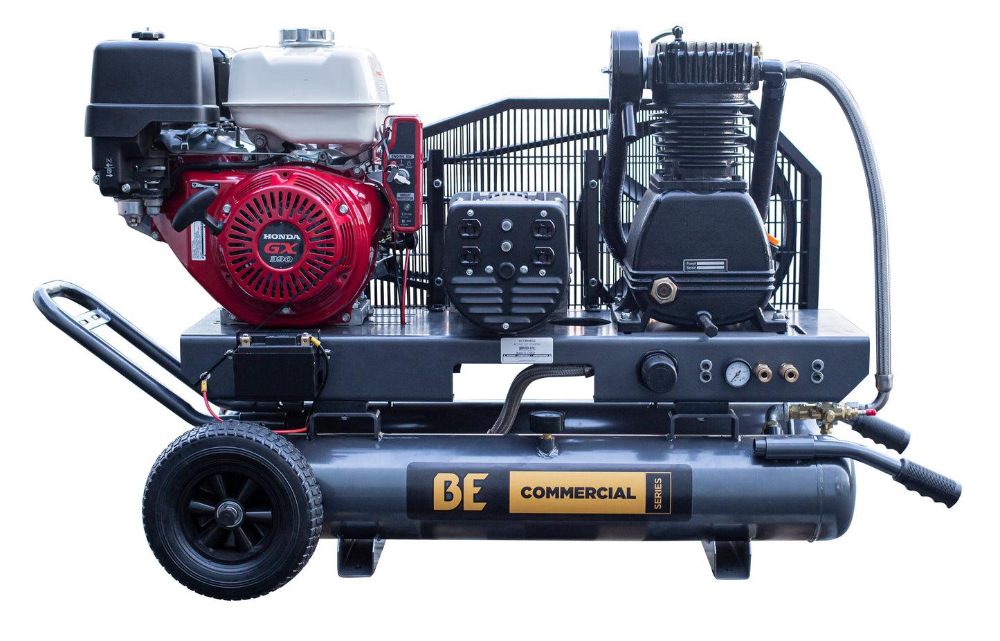 Compresseur/générateur d'air à gaz de 16 pi3/min à 175 psi avec moteur Honda GX390