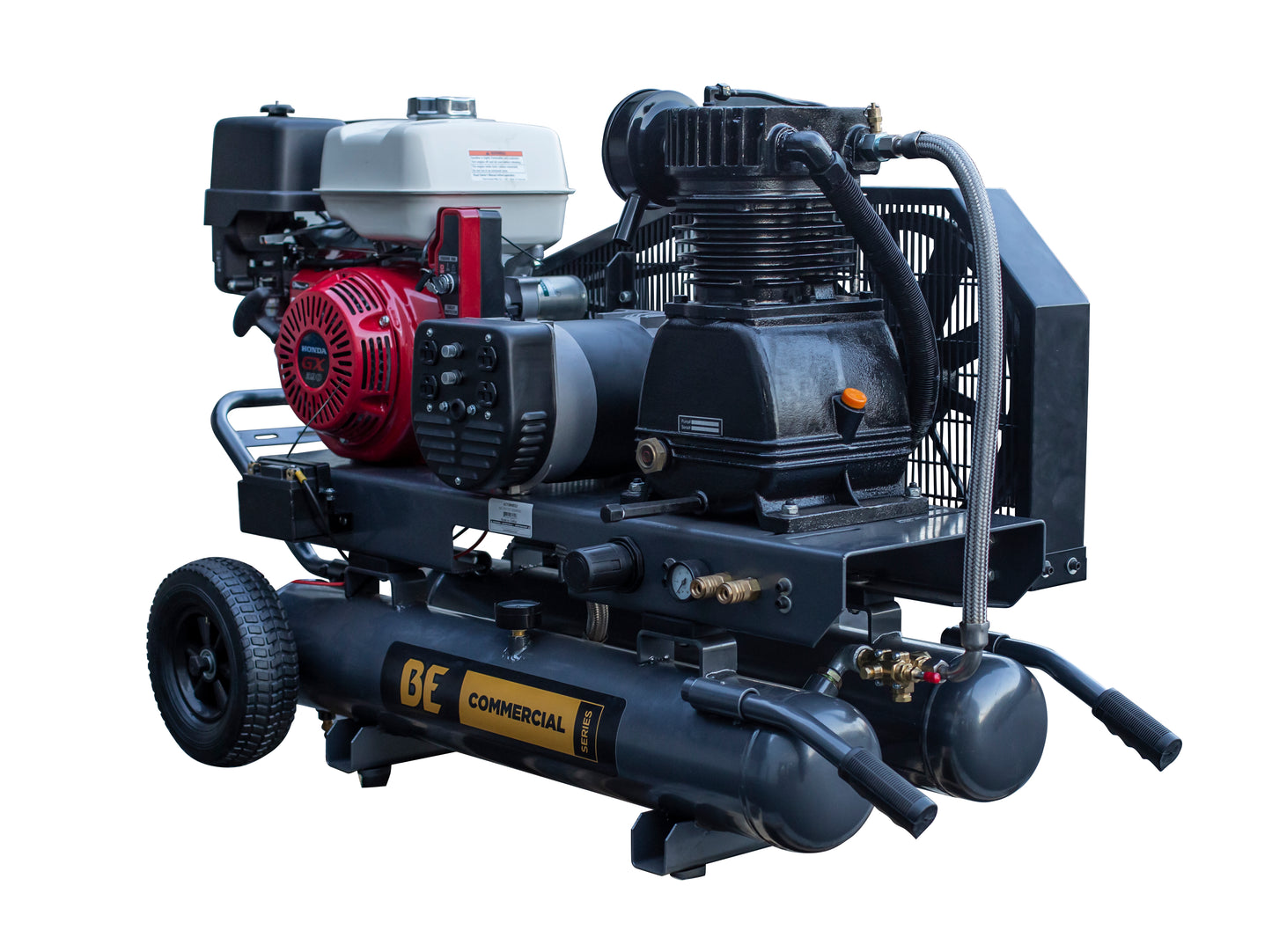 Compresseur/générateur d'air à gaz de 16 pi3/min à 175 psi avec moteur Honda GX390