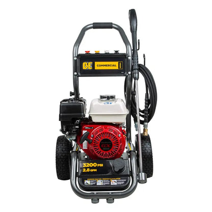 3,200 PSI - 2.8 GPM Gas Pressure Washer with Honda GX200 Engine and AR Triplex Pump - BE3265HA