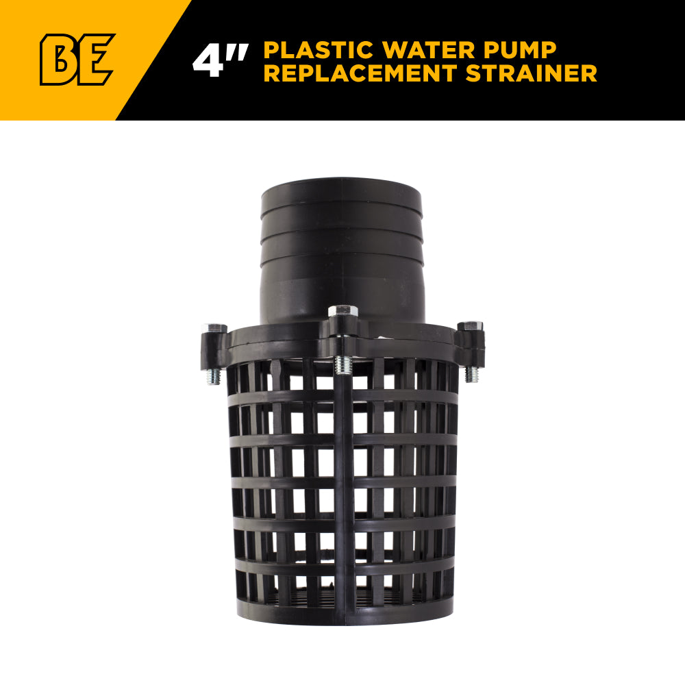 4" Plastic Water Pump Replacement Strainer