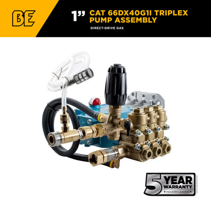 CAT 66DX40G1I Pump Assembly – 4.2 GPM, 4,400 PSI, 1" Shaft
