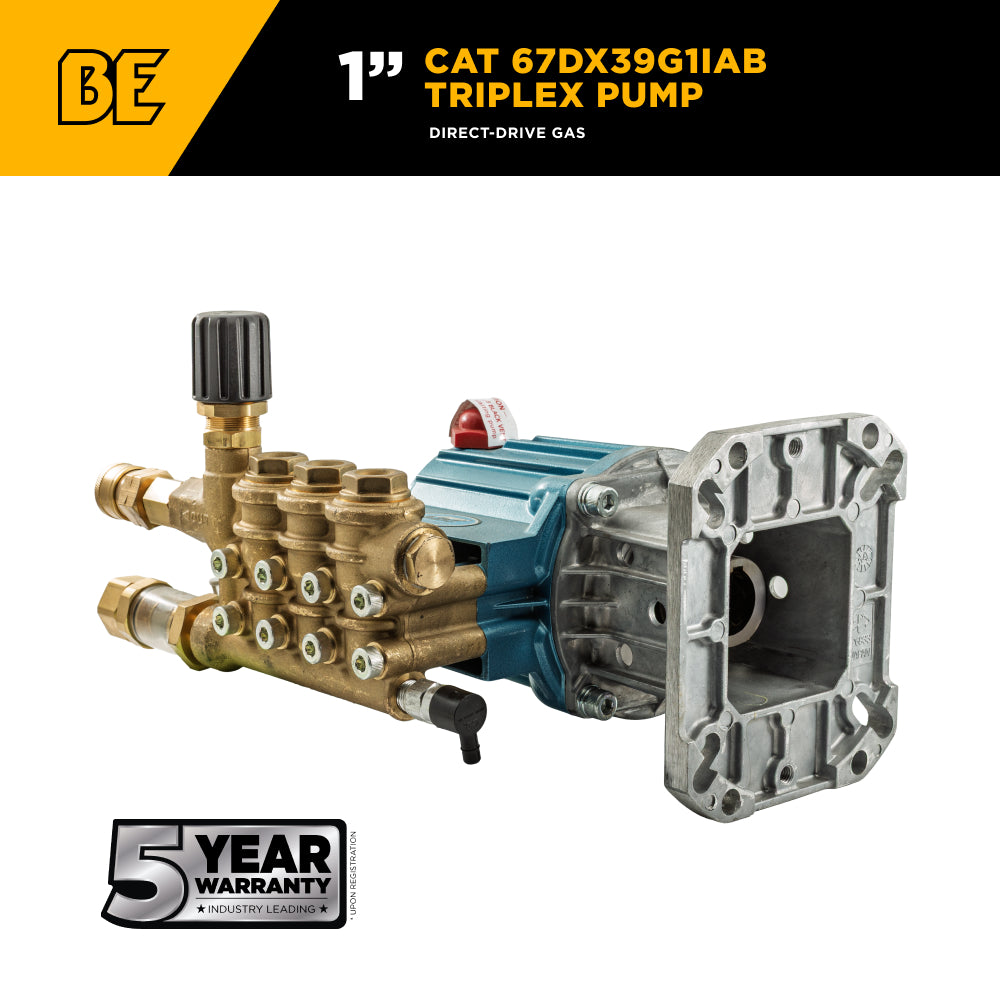 CAT 67DX39G1IAB Pump – 3.9 GPM, 4,400 PSI, 1" Shaft