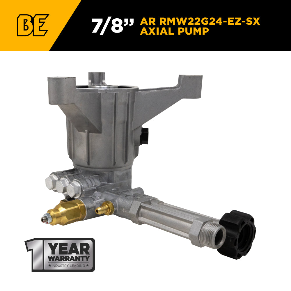 AR RMW22G24-EZ-SX Pump – 2.2 GPM, 2,400 PSI, 7/8" Shaft
