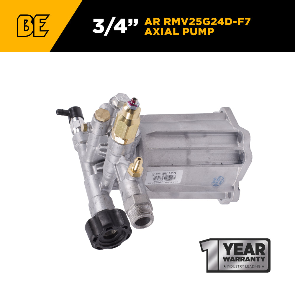 AR RMV25G24D-F7 Pump – 2.5 GPM, 2,400 PSI, 3/4" Shaft
