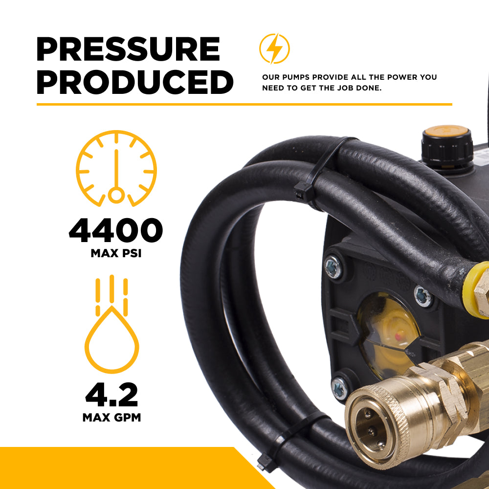 AR RRV4G40D-F24 Pump Assembly – 4.2 GPM, 4,400 PSI, 1" Shaft