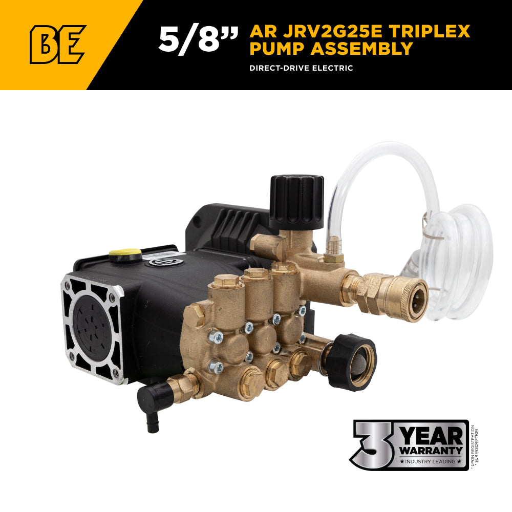 AR JRV2G25E Pump Assembly – 2.0 GPM, 2,500 PSI, 5/8" Shaft