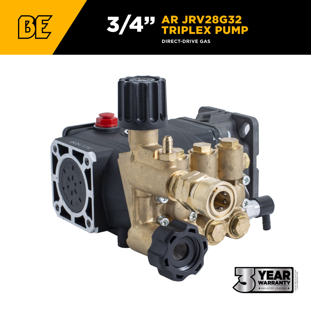 AR JRV28G32 Pump – 2.8 GPM, 3,200 PSI, 3/4" Shaft