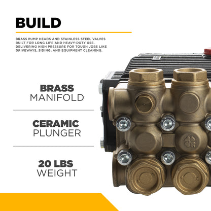 PUMP EZ4040G 4000PSI 4.0GPM (bare pump)