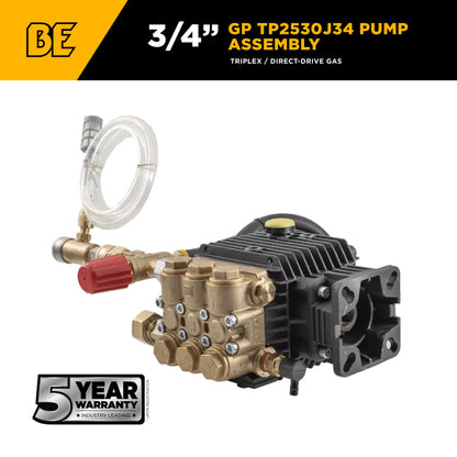 GP TP2530J34 Pump Assembly – 3.0 GPM, 2,500 PSI, 3/4" Shaft