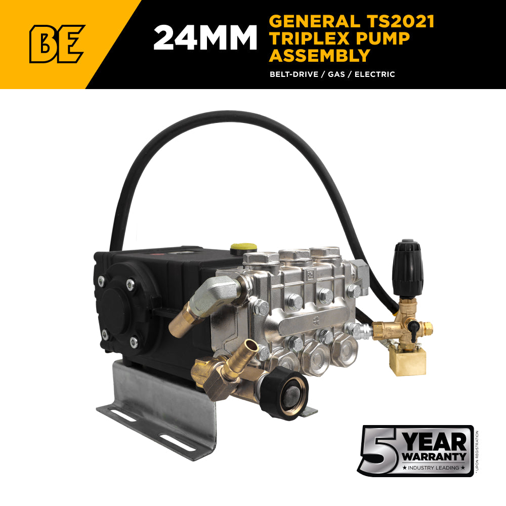 General Pump TS2021 Triplex Pump Assembly – 5.6 GPM, 3,500 PSI