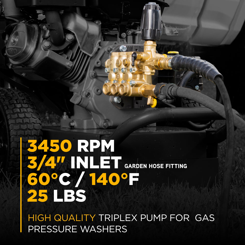 Comet ZWD4040G Triplex Pump – 4.2 GPM, 4,400 PSI, 1" Shaft